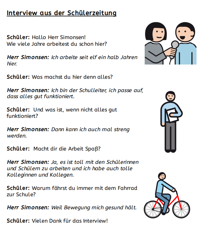 Interview aus der Schülerzeitung mit Herrn Simonsen