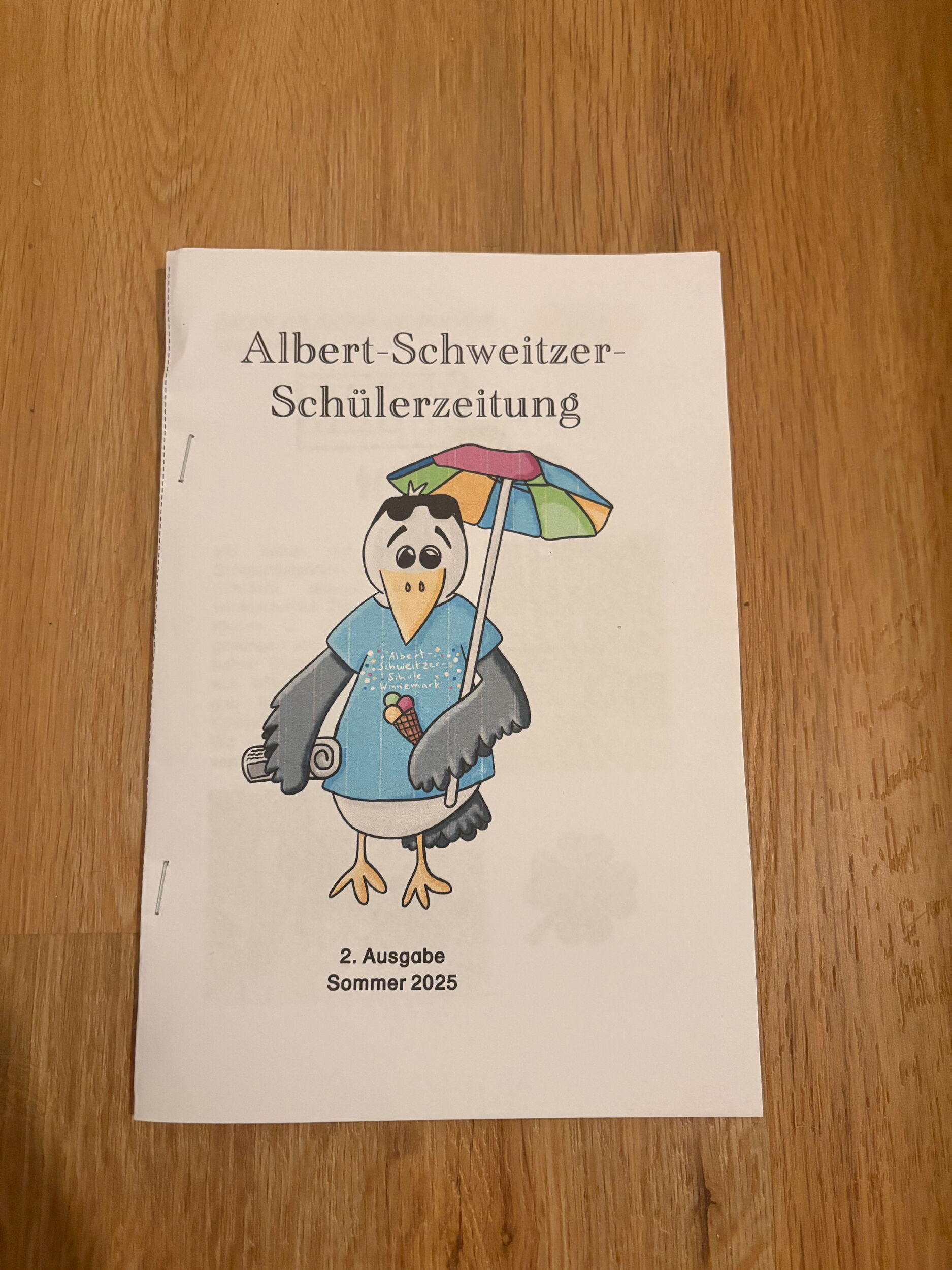 Titelblatt der 2. Ausgabe der Schülerzeitung